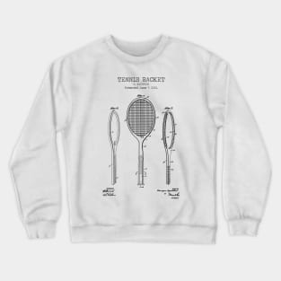 TENNIS RACKET patent Crewneck Sweatshirt